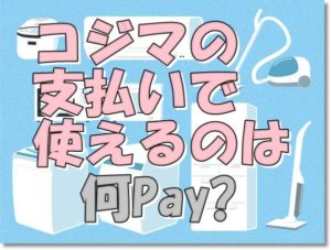 エディオンの支払い方法で使えるのは何ペイ Pay 家電量販店編 となりの白カイゼル髭