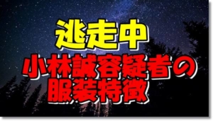 小林誠逃走服装特徴